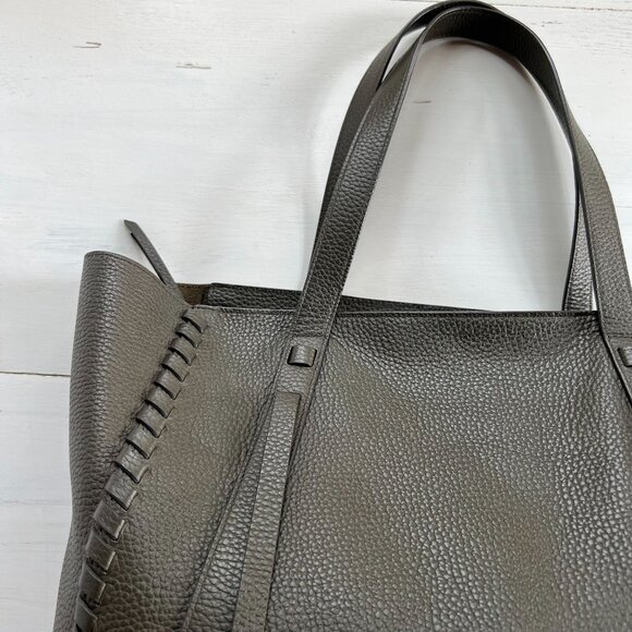 All Saints Ray East West Leather Tote WB092M in Musk Brown - Picture 3 of 16